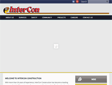 Tablet Screenshot of intercon-const.com